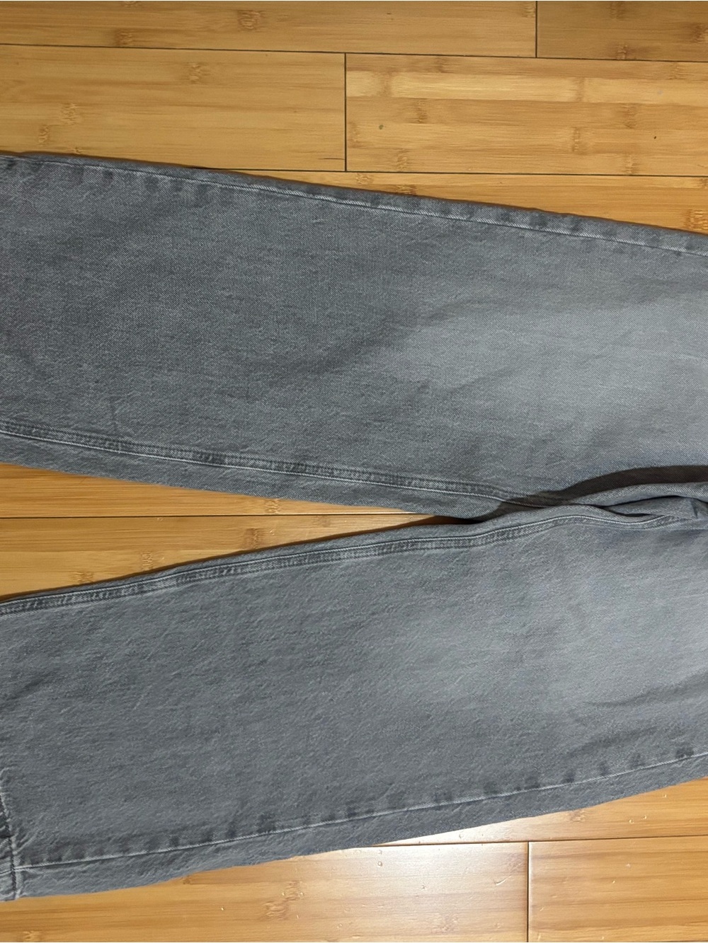 Zara Kids Gray Straight-Leg Jeans